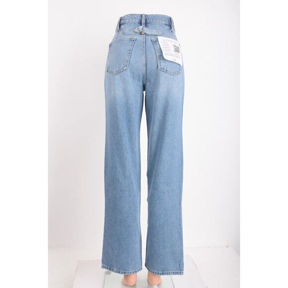 Triarchy Womens Ms Triarchy Jeans Cinched High Rise Straight Sz 24 Light indigo - Picture 5 of 7